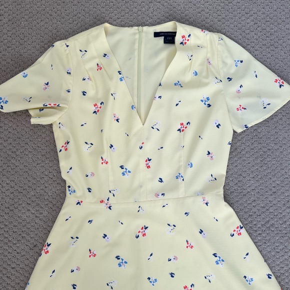 French Connection Yellow Dainty Flower Dress 4 - Picture 7 of 11